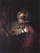 REMBRANDT Harmenszoon van Rijn A Man in Armour oil painting artist